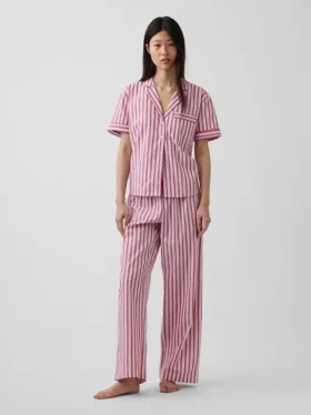 Chemise de pyjama en popeline