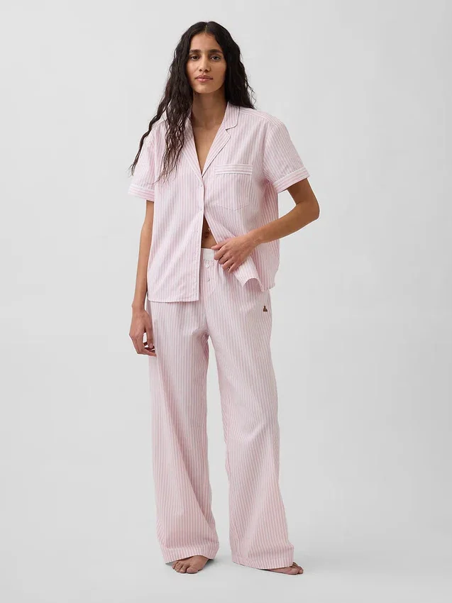 Chemise de pyjama en popeline