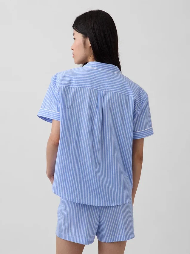 Chemise de pyjama en popeline