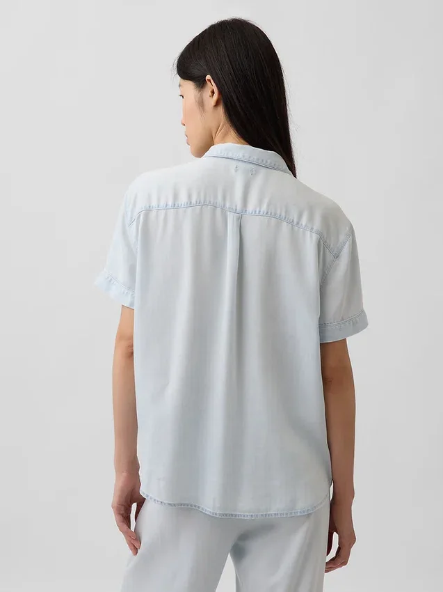 Chemise de pyjama en popeline