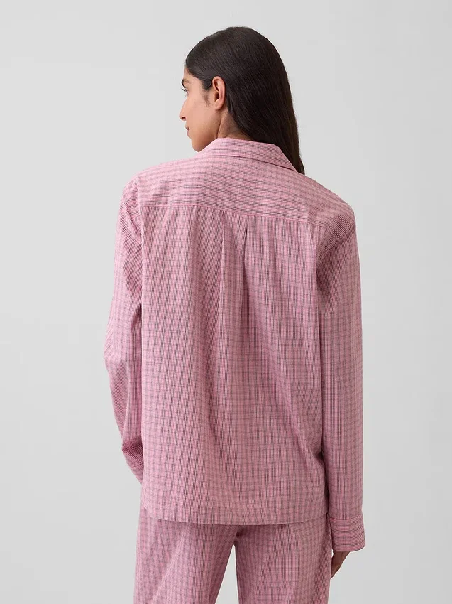 Chemise de pyjama en popeline