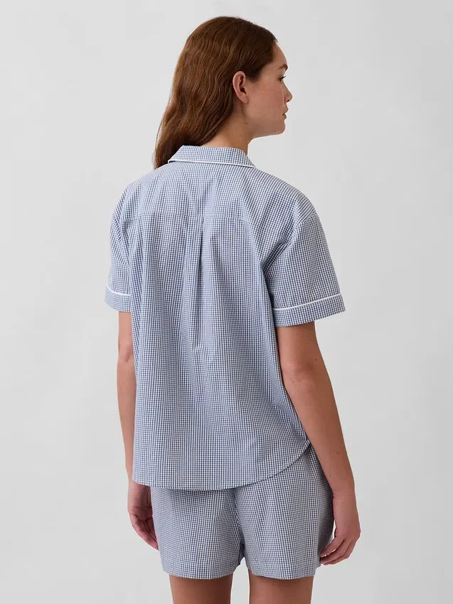 Chemise de pyjama en popeline