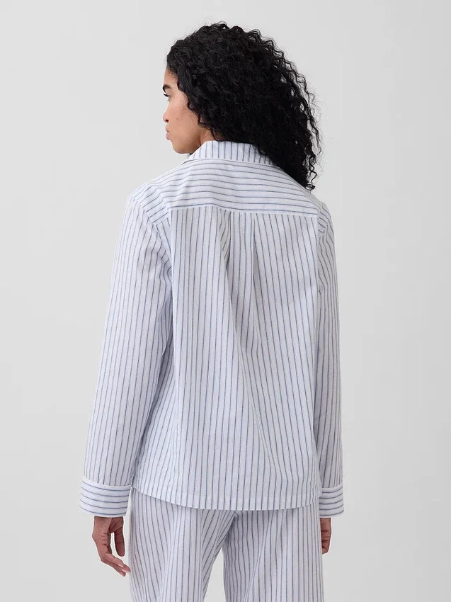 Chemise de pyjama en popeline
