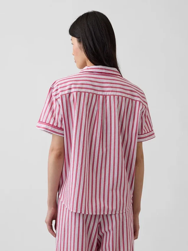 Chemise de pyjama en popeline