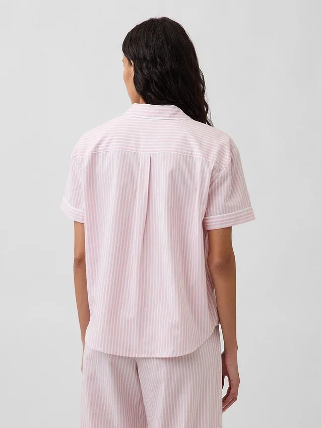 Chemise de pyjama en popeline