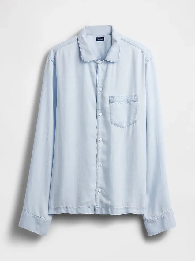 Chemise de pyjama en popeline