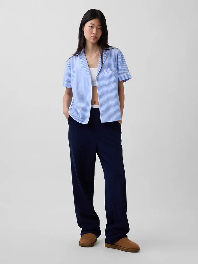 Chemise de pyjama en popeline