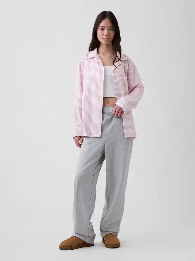 Chemise de pyjama en popeline