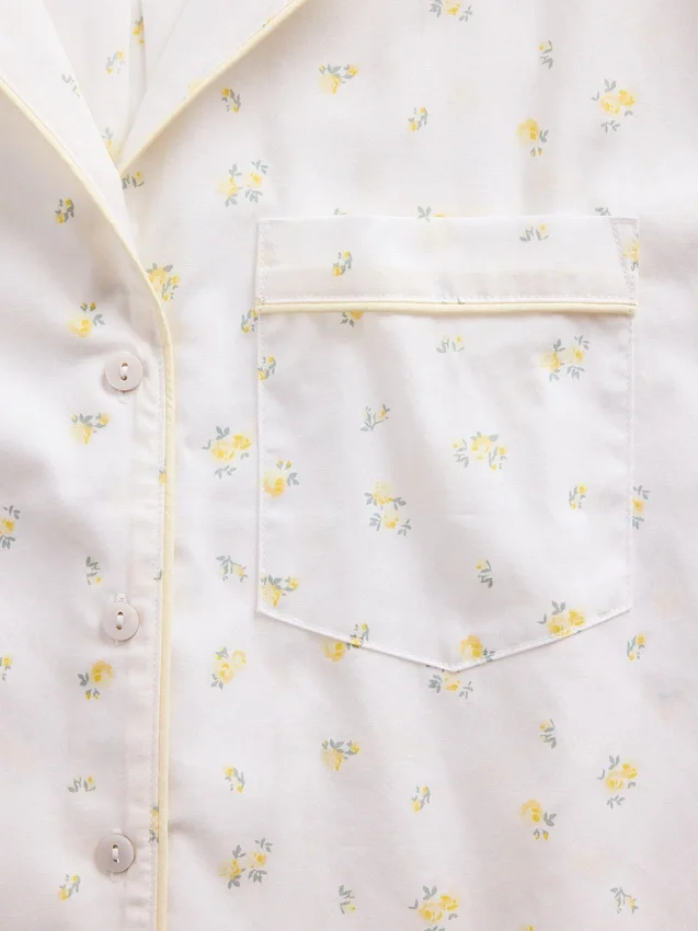 Chemise de pyjama en popeline
