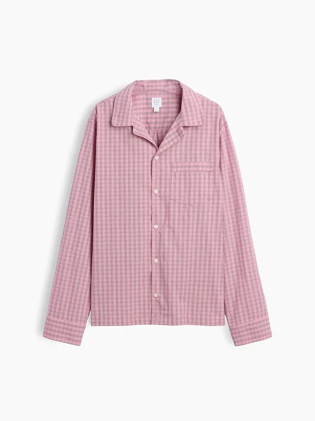 Chemise de pyjama en popeline