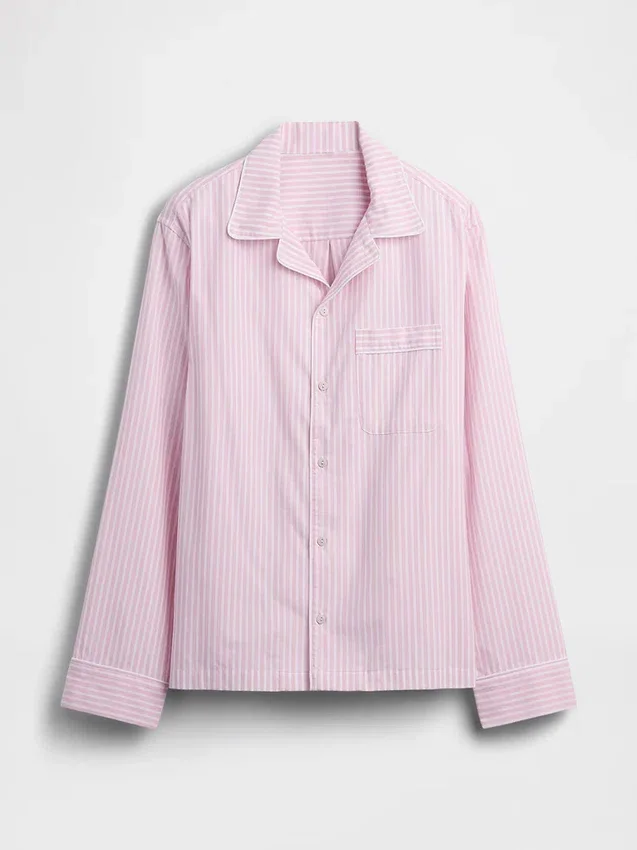 Chemise de pyjama en popeline
