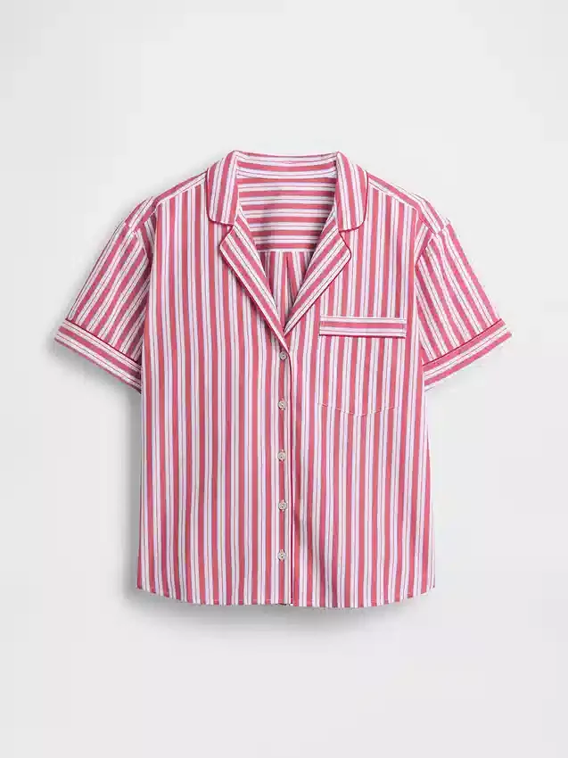 Chemise de pyjama en popeline