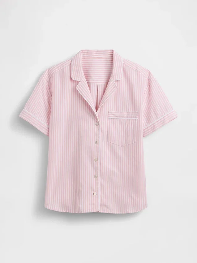 Chemise de pyjama en popeline