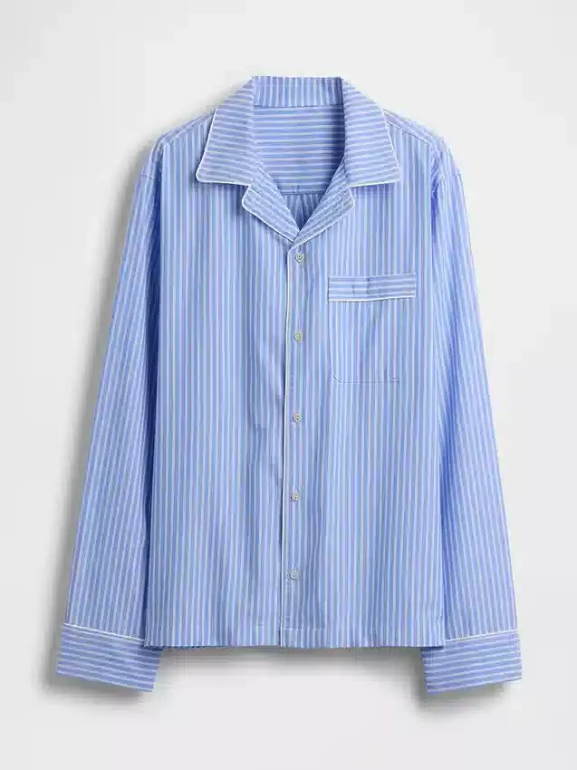 Chemise de pyjama en popeline