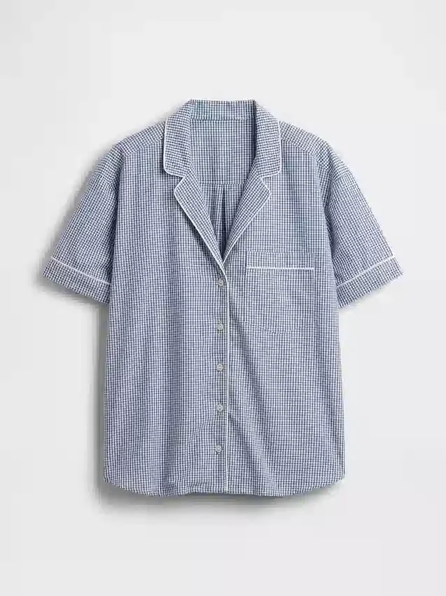 Chemise de pyjama en popeline