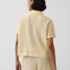 Chemise de pyjama oversize en gaze froissée
