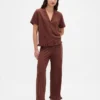 Chemise de pyjama à volants