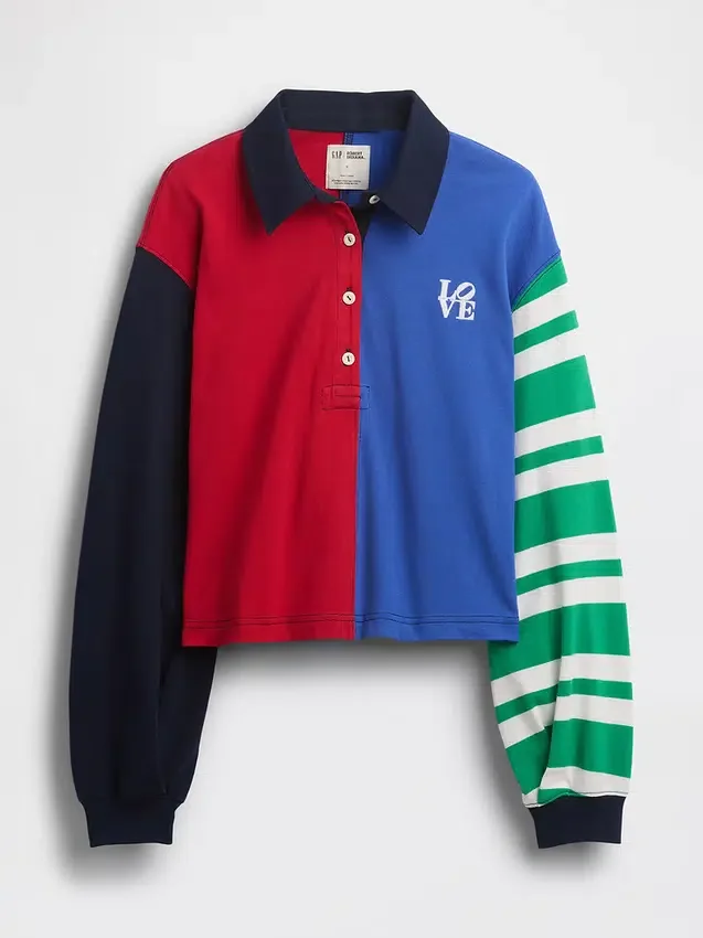 Chemise de rugby court « Love » de Robert Indiana