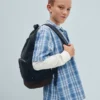 Chemise de vacances ample à carreaux texturés pour enfant