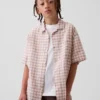 Chemise de vacances décontractée en lin et coton pour enfant