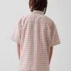 Chemise de vacances décontractée en lin et coton pour enfant