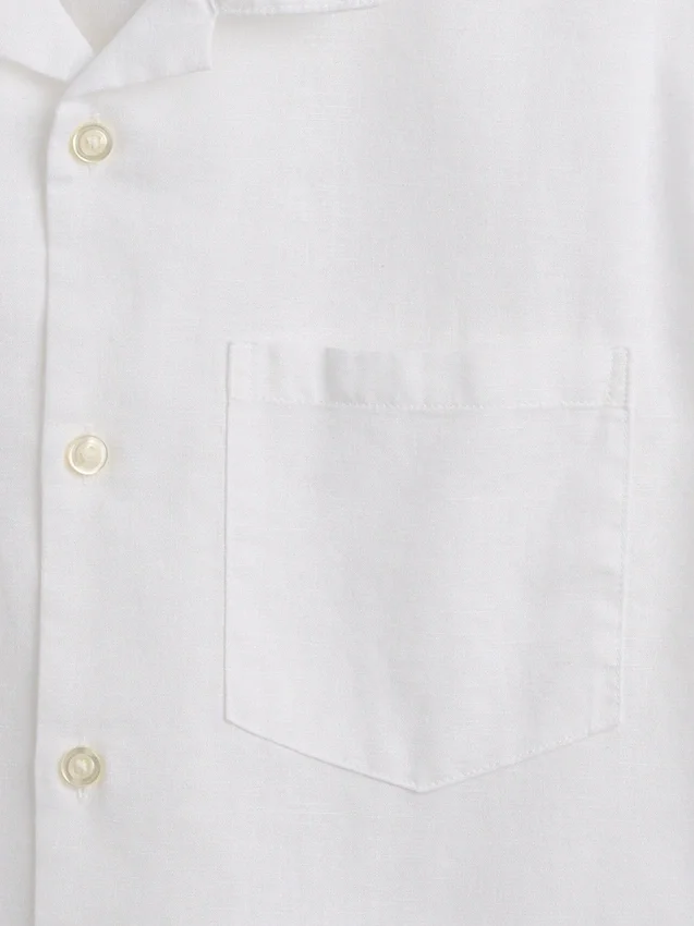 Chemise de vacances décontractée en lin et coton pour enfant