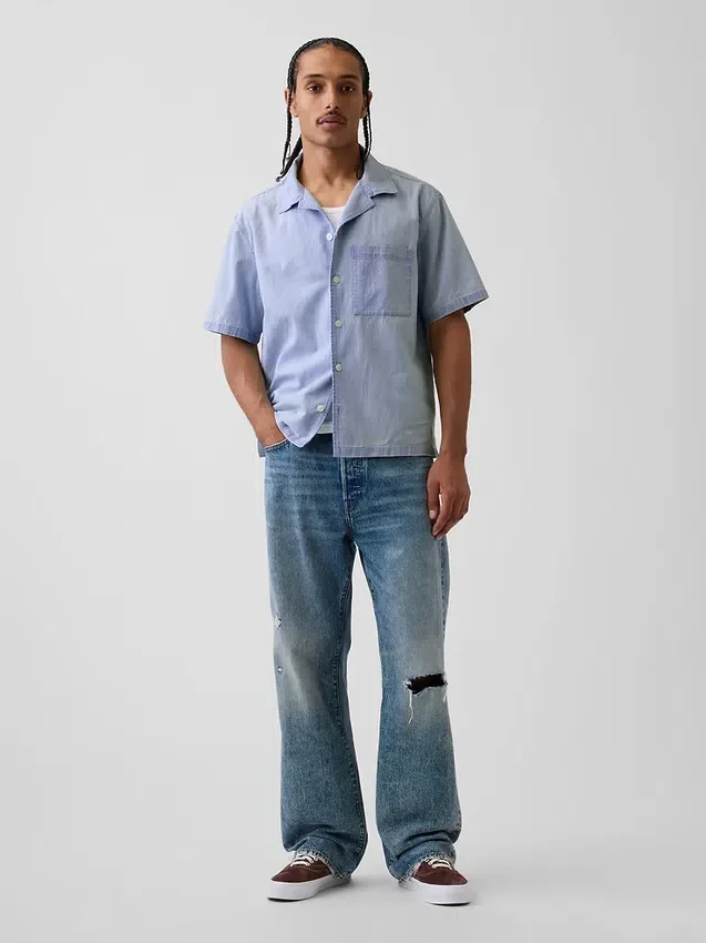 Chemise de vacances en chambray