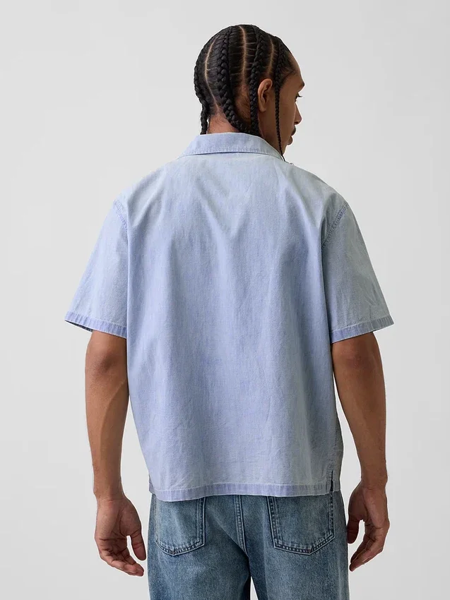 Chemise de vacances en chambray