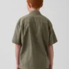 Chemise de vacances texturée à la coupe décontractée pour enfants