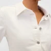 Chemise en denim cintrée