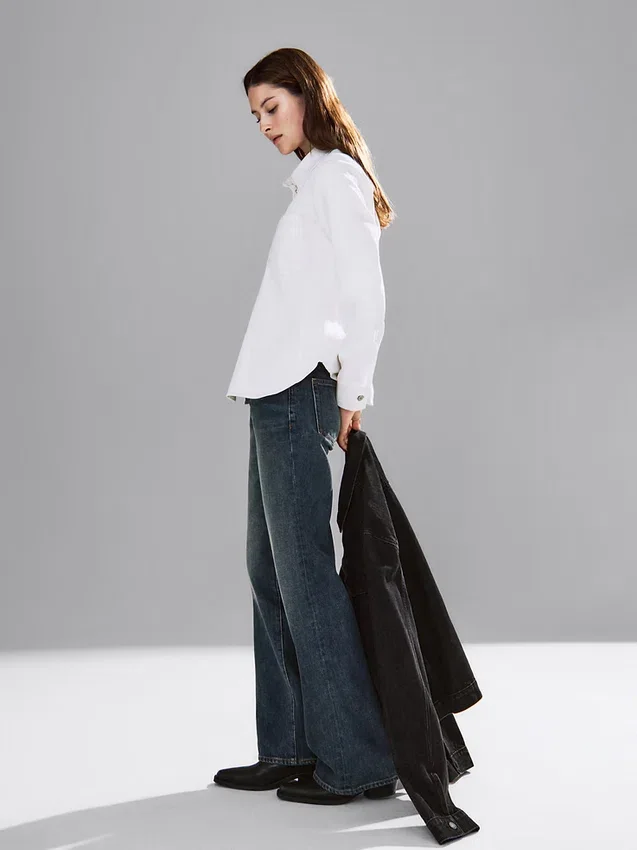 Chemise en denim cintrée