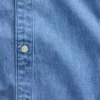 Chemise en denim à coupe décontractée et ourlet droit