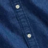 Chemise en denim à coupe décontractée et ourlet droit