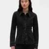 Chemise en denim à coutures resserrées