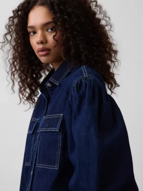 Chemise en denim à manches ballon GAP × Hfr par Latoucha