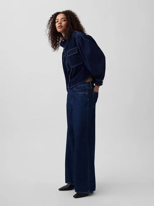 Chemise en denim à manches ballon GAP × Hfr par Latoucha