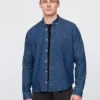Chemise en denim à poches