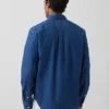 Chemise en denim à poches