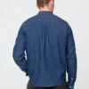 Chemise en denim à poches