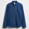 Chemise en denim à poches