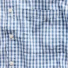 Chemise en denim vichy à coupe ample et ourlet droit