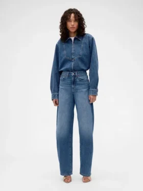 Chemise en denim zippée GAP × Victoria Beckham