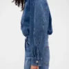 Chemise en denim zippée GAP × Victoria Beckham