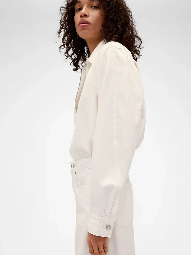Chemise en denim zippée GAP × Victoria Beckham