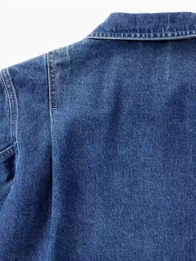 Chemise en denim zippée GAP × Victoria Beckham