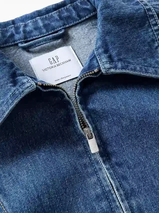 Chemise en denim zippée GAP × Victoria Beckham
