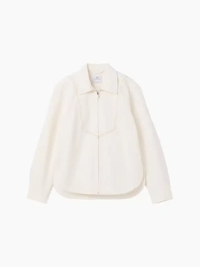 Chemise en denim zippée GAP × Victoria Beckham