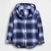 Chemise en flanelle à capuche en coton bio pour enfant