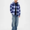 Chemise en flanelle à capuche en coton bio pour enfant