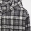 Chemise en flanelle à capuche en coton bio pour enfant